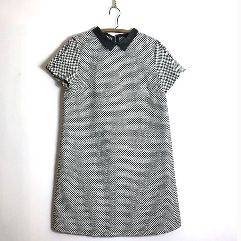NWOT Zara houndstooth Peter pan collar dress - Picture 5 of 8